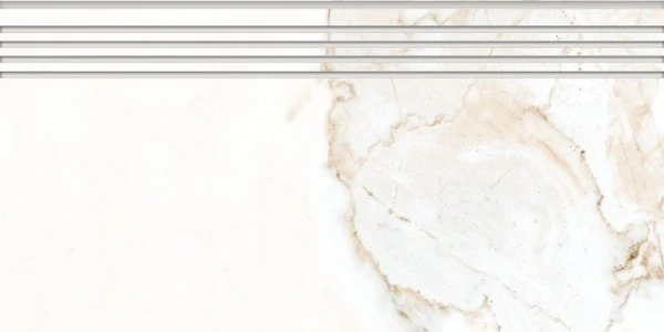 Ступень Kerranova Marble Trend Calacatta Gold 60x29.4 Матовый st01 K-1001/MR/st01/294x600x10