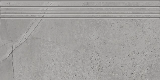 Ступень Kerranova Marble Trend Silver River 60x29.4 Лаппатированный st01 K-1006/LR/st01/294x600x10