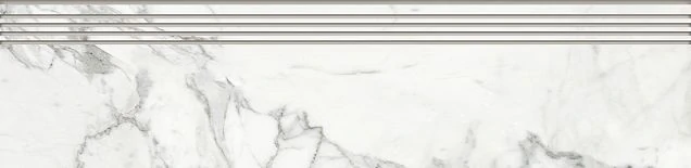Ступень Kerranova Marble Trend Calacatta Gold 120x29.4 Лаппатированный st01 K-1001/LR/st01/294х1200x11