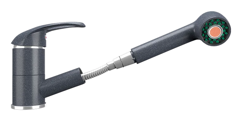 Смеситель для кухни Ulgran U-002, антрацит