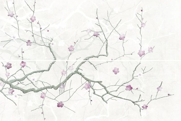 Панно Cersanit HI2U522DT Haiku светло-серый 50x75