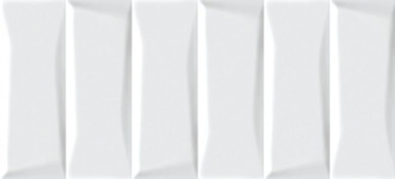 Плитка Cersanit Evolution рельеф кирпичи белая 20×44