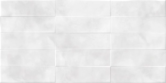 Плитка Cersanit Carly рельеф кирпичи светло-серая 30×60