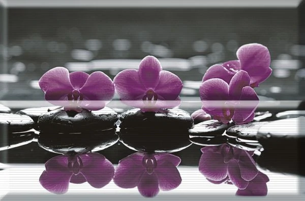 Панно Absolut Keramika Composicion Wellness 02 Purple 30x45 комплект