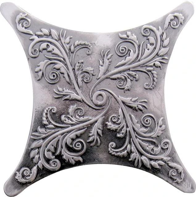 Вставка Absolut Keramika Estrella E1 Satined silver 6.7x6.7