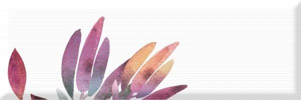 Декор Absolut Keramika Aure Decor Savage Flowers 02 Berenjena 15x45