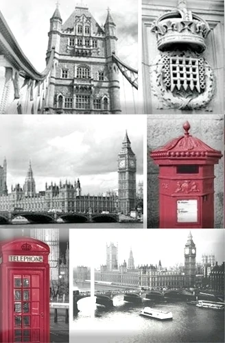 Панно Absolut Keramika Monocolor Composicion London Calling C 15х22.5 ABC0000112