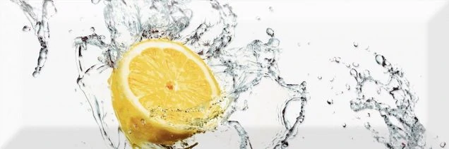 Декор настенный Absolut Keramika Monocolor Decor Fresh Lemon 10x30 AK0609