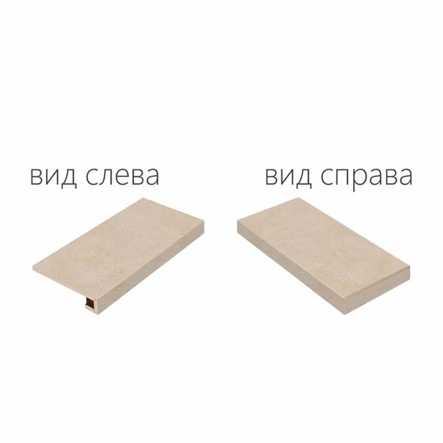 Ступень Italon Materia Магнезио 60 Угловая Правая Патинированная 620070000818