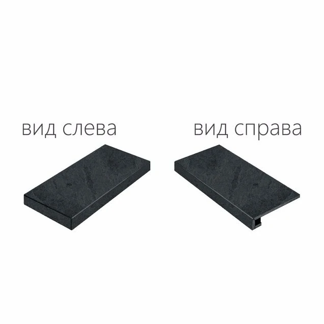 Ступень Italon Materia X2 Титанио 33x60 Угловая Левая 620070000861