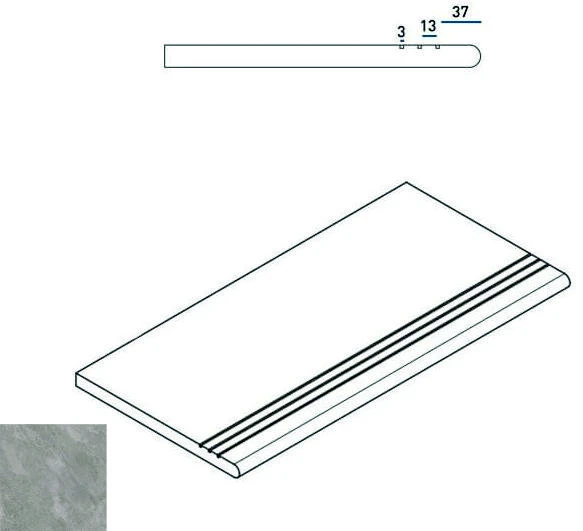 Ступень Italon Climb X2 Рок Закругленная Грип 30x60 620040000061