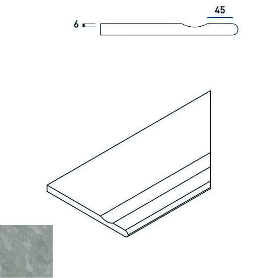 Бордюр Italon 620090000383 Climb ROCK BORDO SVASATO ROUND DX 30x60