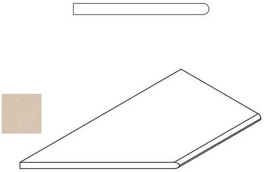 Бордюр Italon 620090000401 MAGNESIO BORDO ROUND SX 30x60