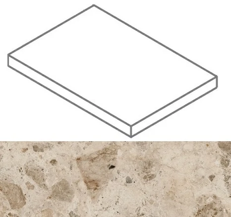 Ступень Italon Continuum Stone BeigeScalino Angolare DX 33x160 620070002353