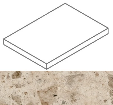 Ступень Italon Continuum Stone Beige Scalino Angolare SX 33x160 620070002362