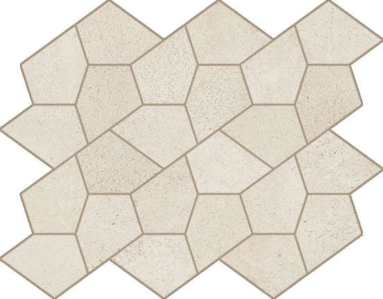 Мозаика Italon Eternum Snow Mosaico Kaleido 35.6x27.6 620110000194