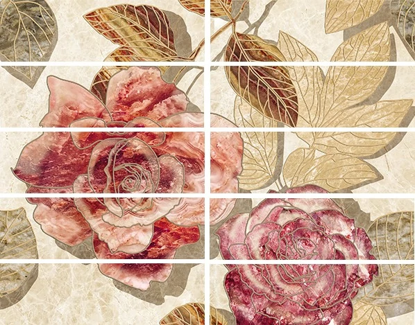Бордюр Laparet Illyria flowers mix 7,5х25