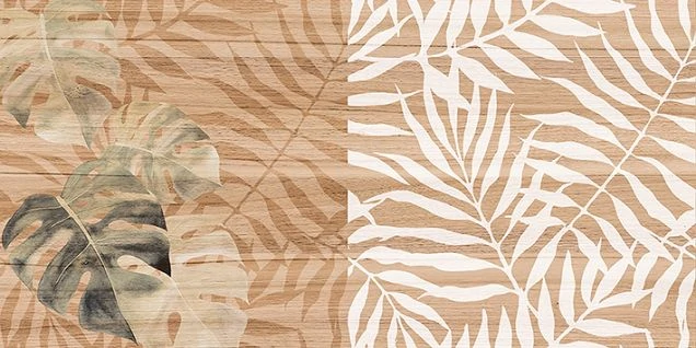 Плитка Laparet 08-01-15-2454 Organic коричневый узор 20х40
