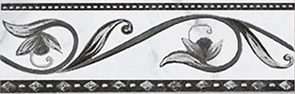 Бордюр Laparet Argos nero 8х25