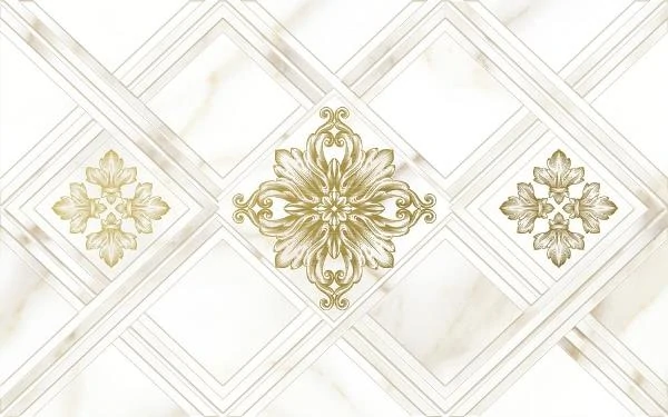 Декор Global Tile 10300000203 Calacatta Gold Белый Декор 40x25