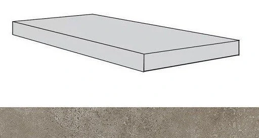 Ступень Atlas Concorde Drift Light Grey Scal.120 Ang.Sx 620070001196
