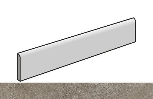 Плинтус Atlas Concorde 610130004526 Drift Light Grey Battiscopa/Дрифт Лайт Грей 7.2x80