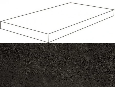 Ступень Atlas Concorde Wise Dark Scalino Angolare DX Lap 33x120 620070001093