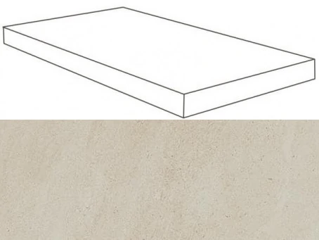 Ступень Atlas Concorde Wise Ice Mist Scalino Angolare SX Lap 33x120 620070001094