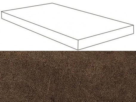 Ступень Atlas Concorde Wise Moka Scalino Angolare SX Lap 33x120 620070001097