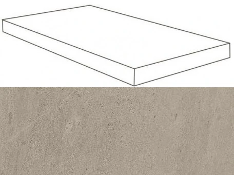 Ступень Atlas Concorde Wise Silver Grey Scalino Angolare SX Lap 33x60 620070001126