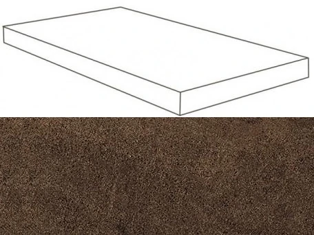 Ступень Atlas Concorde Wise Moka Scalino Angolare SX Lap 33x60 620070001127