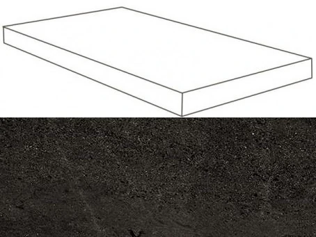 Ступень Atlas Concorde Wise Dark Scalino Angolare SX Lap 33x60 620070001128