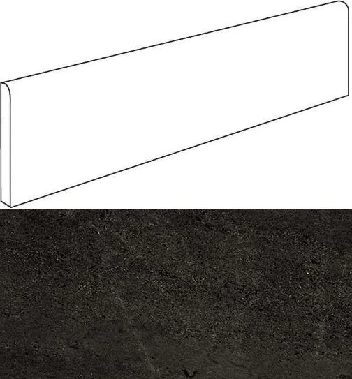 Плинтус Atlas Concorde 610130002166 Wise Dark Battiscopa 7.2x60