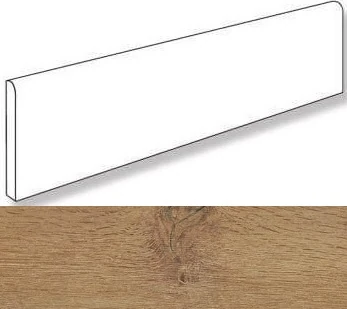 Плинтус Atlas Concorde 610130000493 Oak Reserve Pure Battiscopa 7,2x60