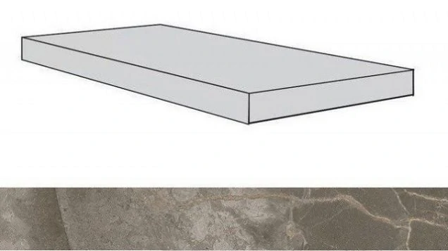 Ступень Atlas Concorde Allure Grey Beauty Scalino Angolare Dx 33x120 620070001733