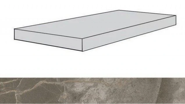Ступени Atlas Concorde Allure Grey Beauty Scalino Angolare Sx 33x60 62007001749