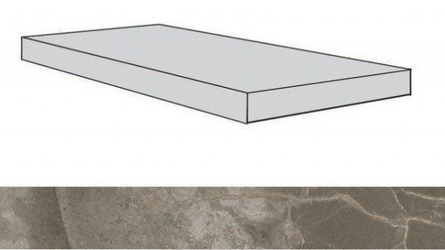Ступень Atlas Concorde Allure Grey Beauty Scalino Angolare Dx Lap 33x80 620070001793