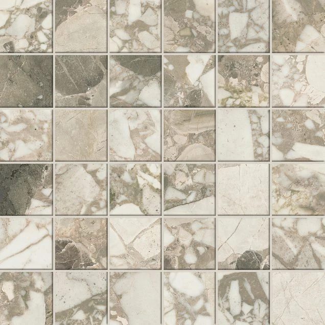 Мозаика Atlas Concorde Forte dei Marmi Ceppo Apuano Cream Mosaic Lap 610110001058