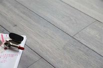 Массивная доска Montblanc Дуб Ноче Брашированный двухслойный