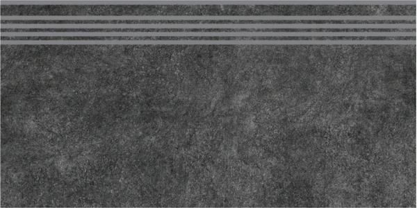 Ступень Kerama Marazzi Королевская дорога Черная Обрезная 30х60x11 SG615000R/GR