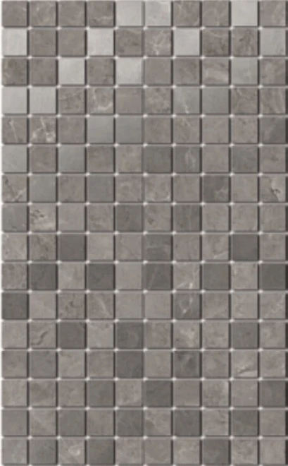 Декор Kerama Marazzi MM6361 Гран Пале серый мозаичный 25х40