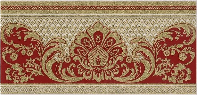 Бордюр Kerama Marazzi HGD/C103/11109R Даниэли красный обрезной 30х14,5