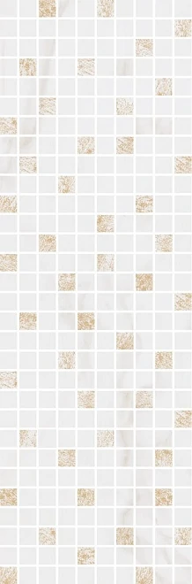 Декор Kerama Marazzi MM12112 Астория белый мозаичный 25x75