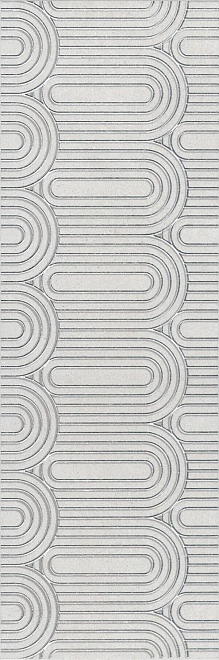 Декор Kerama Marazzi OP/A201/12136R Безана серый светлый обрезной 25x75