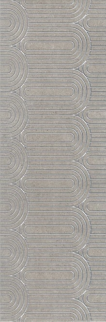 Декор Kerama Marazzi OP/B201/12137R Безана серый обрезной 25x75
