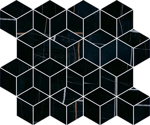 Мозаика Kerama Marazzi Греппи Черный мозаичный T017/14026