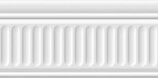 Бордюр Kerama Marazzi 19048/3F Бланше белый структурированный 20x9.9