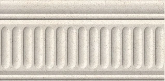 Бордюр Kerama Marazzi 19021/3F Золотой пляж светлый беж структурированный 20х9,9