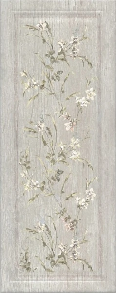 Декор Kerama Marazzi 7189 Кантри Шик серый панель 20x50