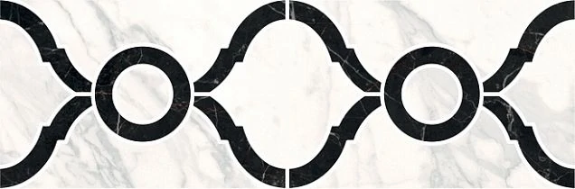 Бордюр Kerama Marazzi ID91 Фрагонар наборный белый 30x9.9